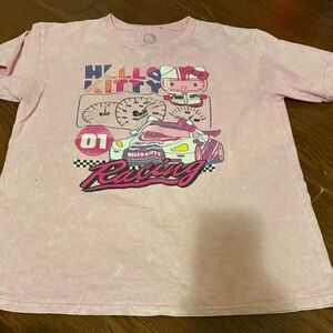 Hello Kitty Pink Racing Short Sleeve Tee